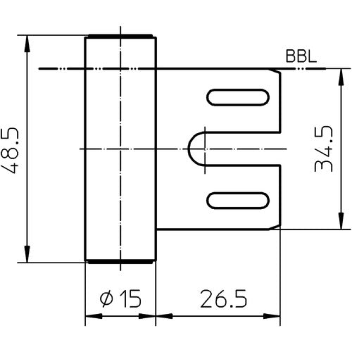 Band 3-teilig für Stahlzarge V 8000 WF matt-schwarz