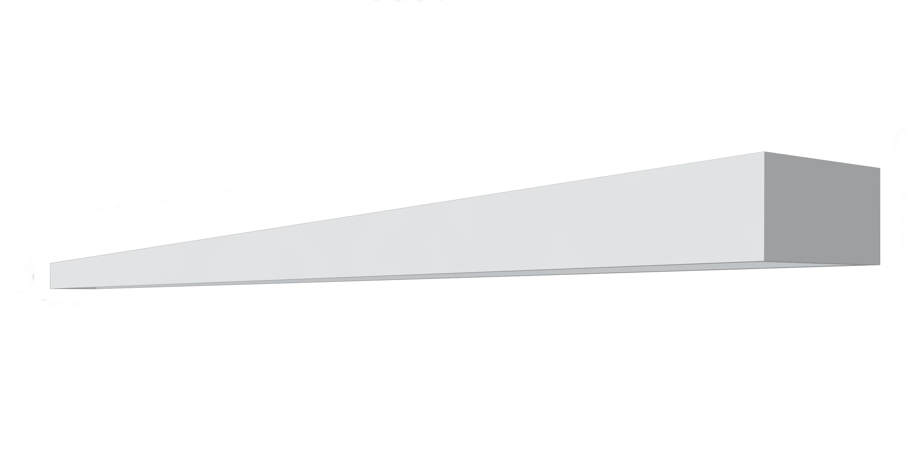 Laufkasten brillant-weiß für Schiebetürsystem B80
