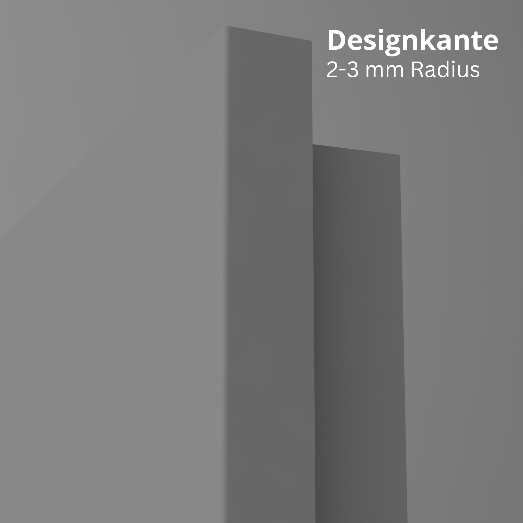 Wohnungseingangstür grau 2 Kassetten Designkante SK3 / KK3 - Modell Stiltür K27