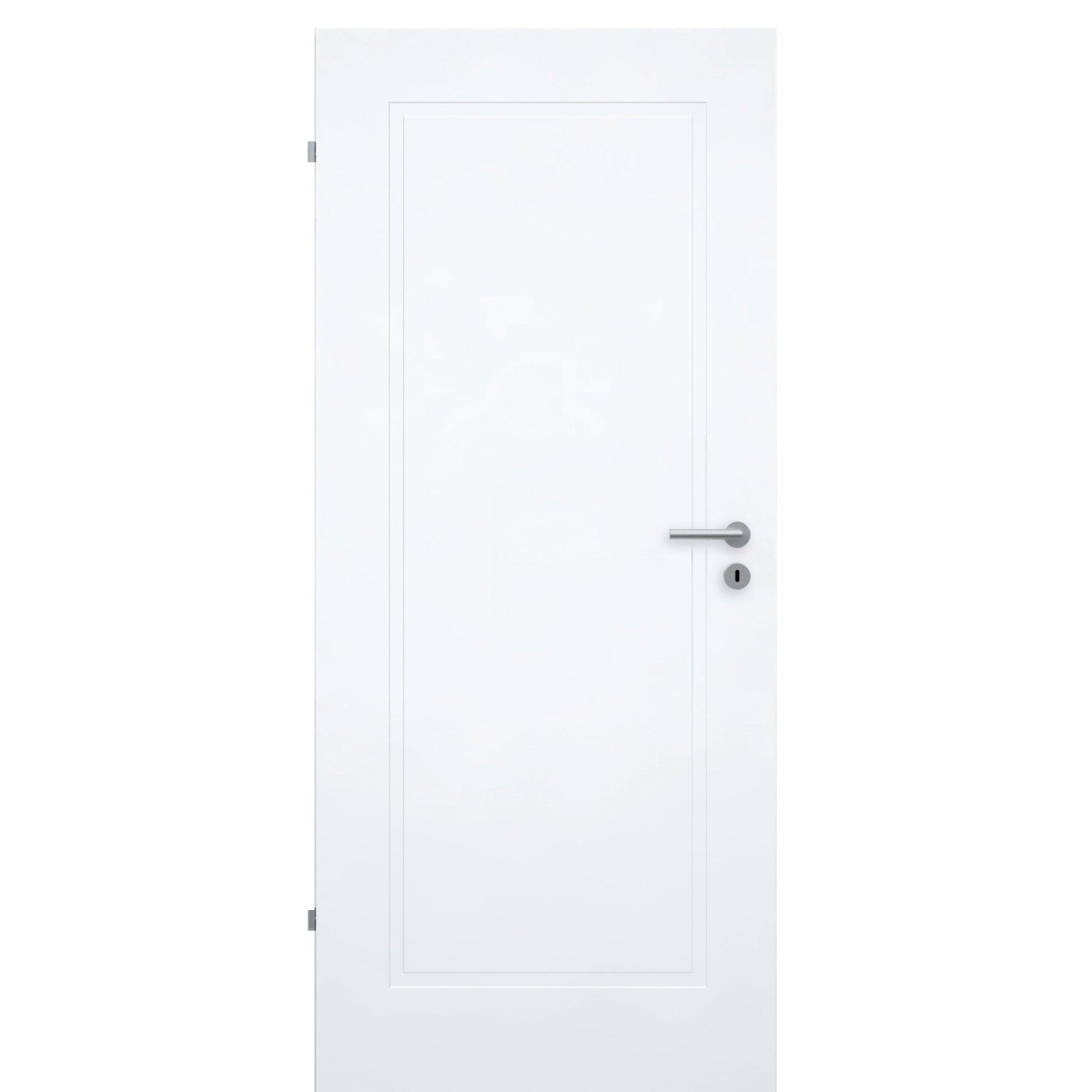 Zimmertür brillant-weiß Stiltür mit 1 Kassette Designkante - Modell Stiltür M13