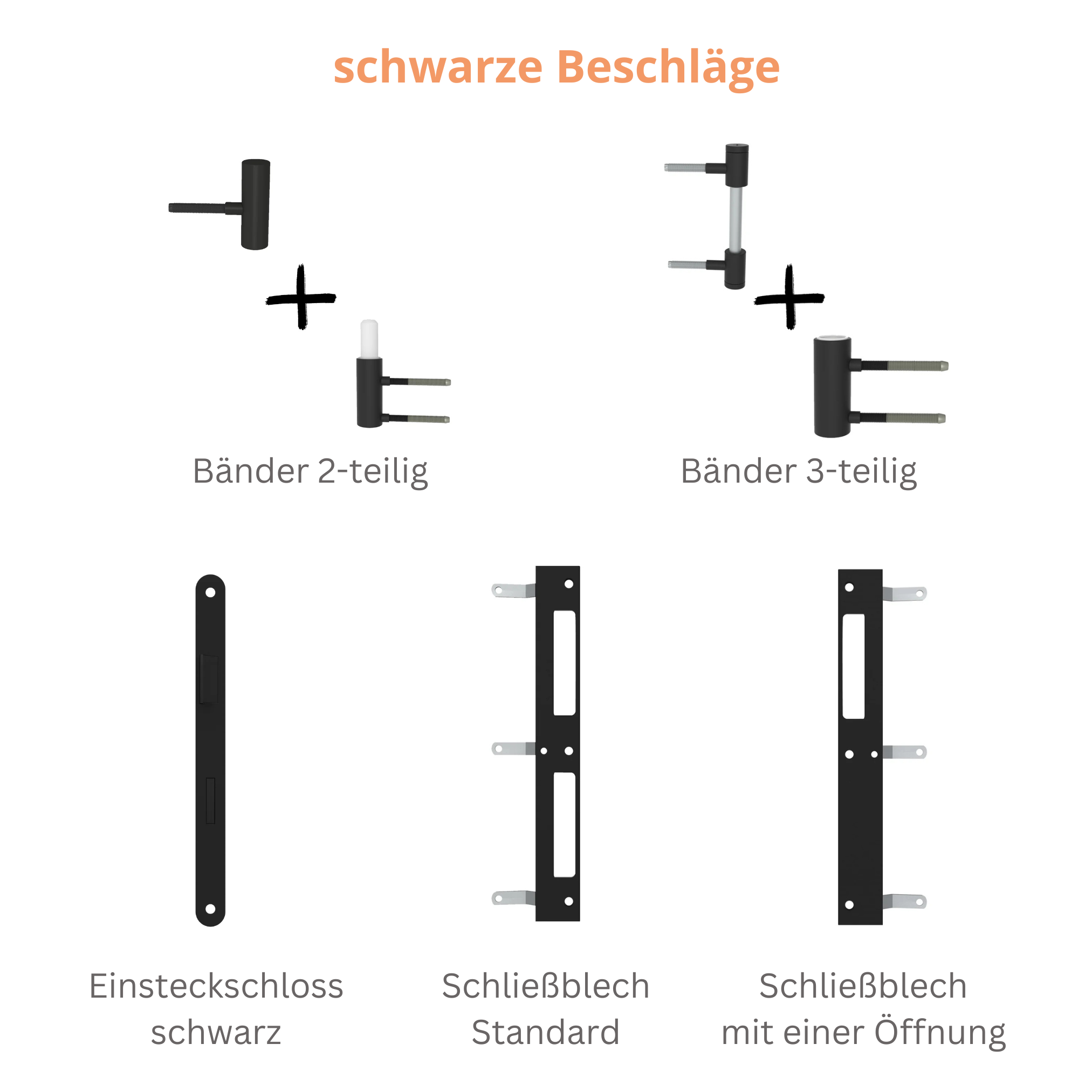 Zimmertür mit Zarge im Sondermaß und Lichtausschnitt brillant-weiß 2 Rillen quer Designkante - Modell Designtür Q23LAS