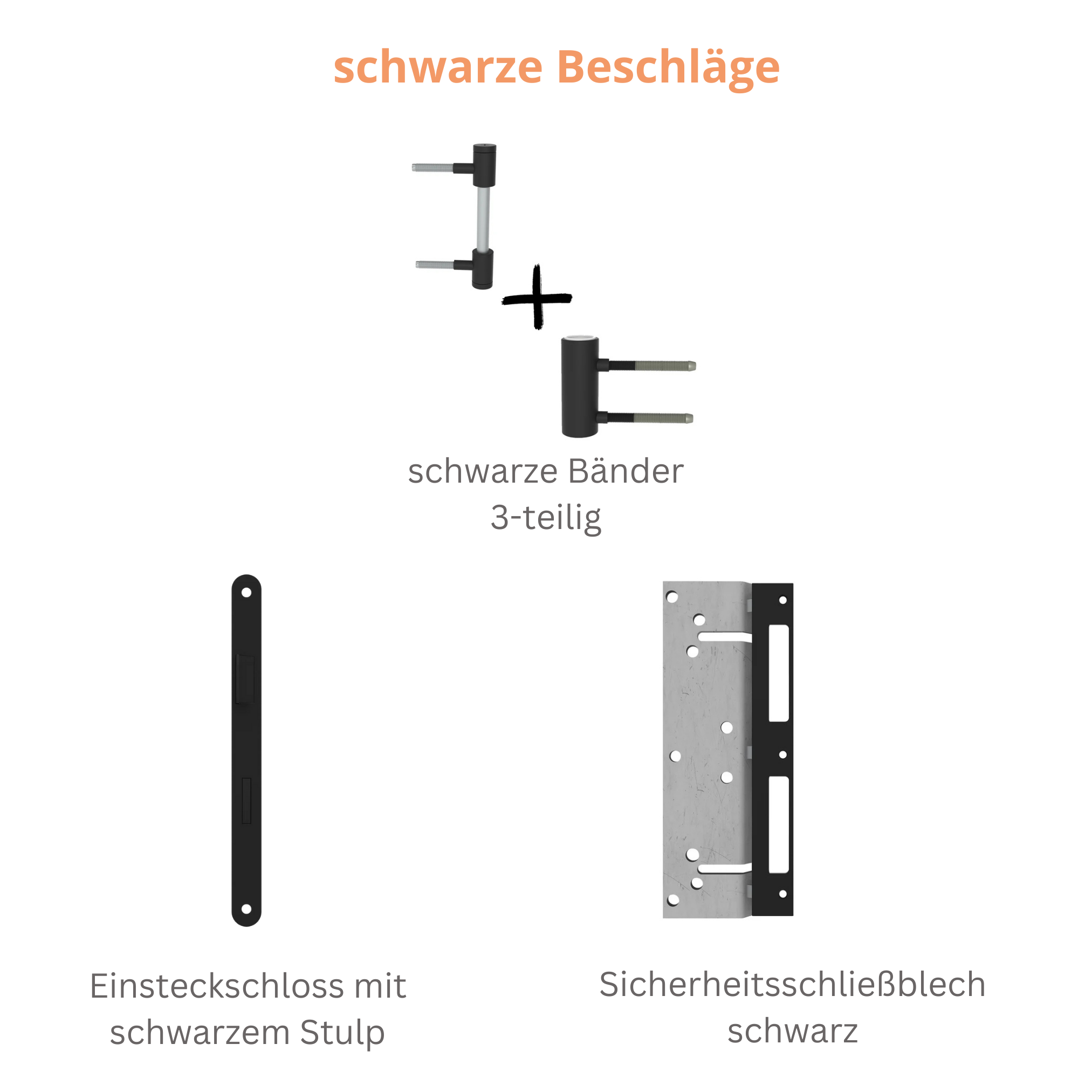 Wohnungseingangstür mit Zarge Lack soft-weiß glatt Rundkante